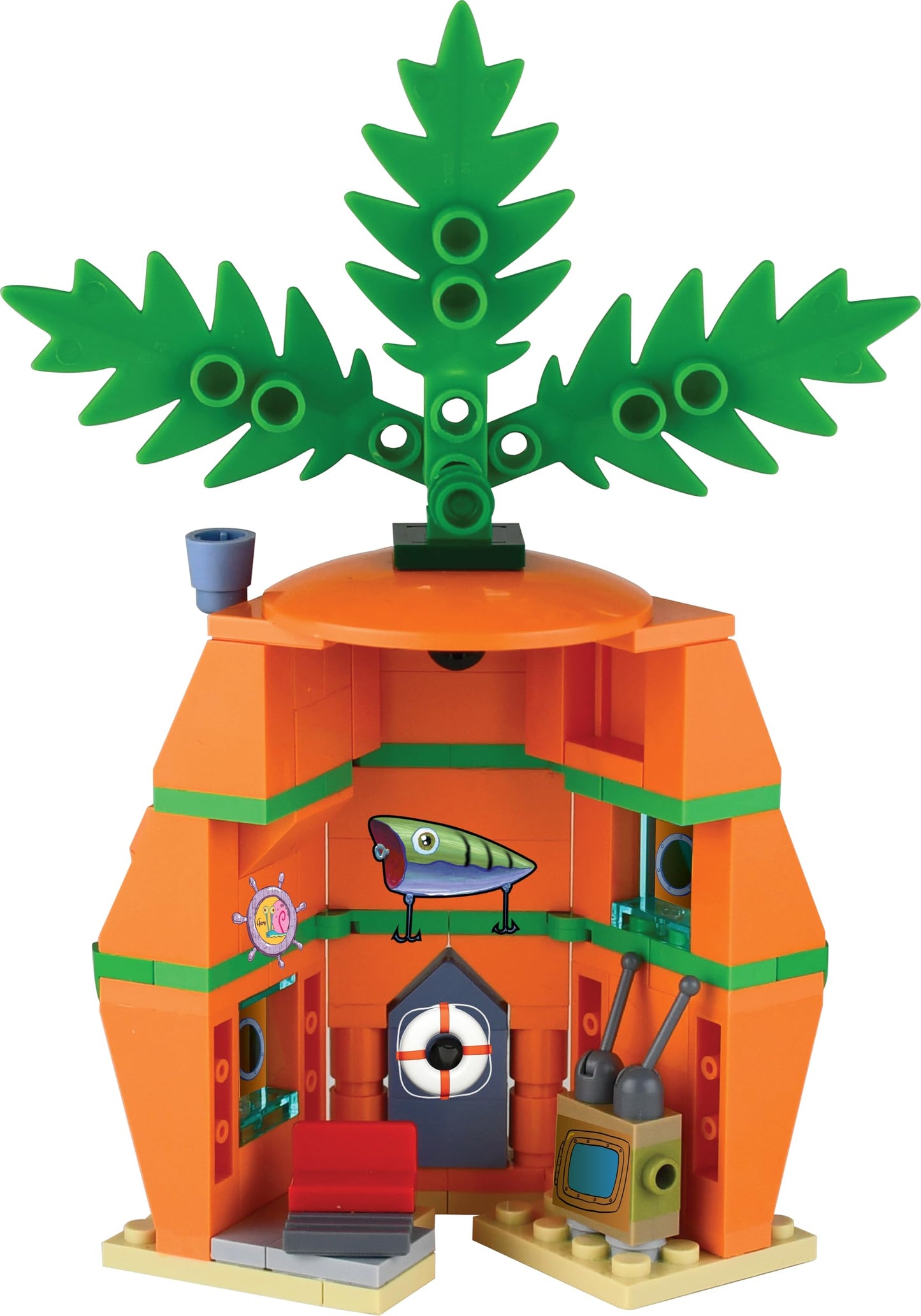 Snap & Switch SpongeBob Pineapple House Construction Set – 131 Pieces