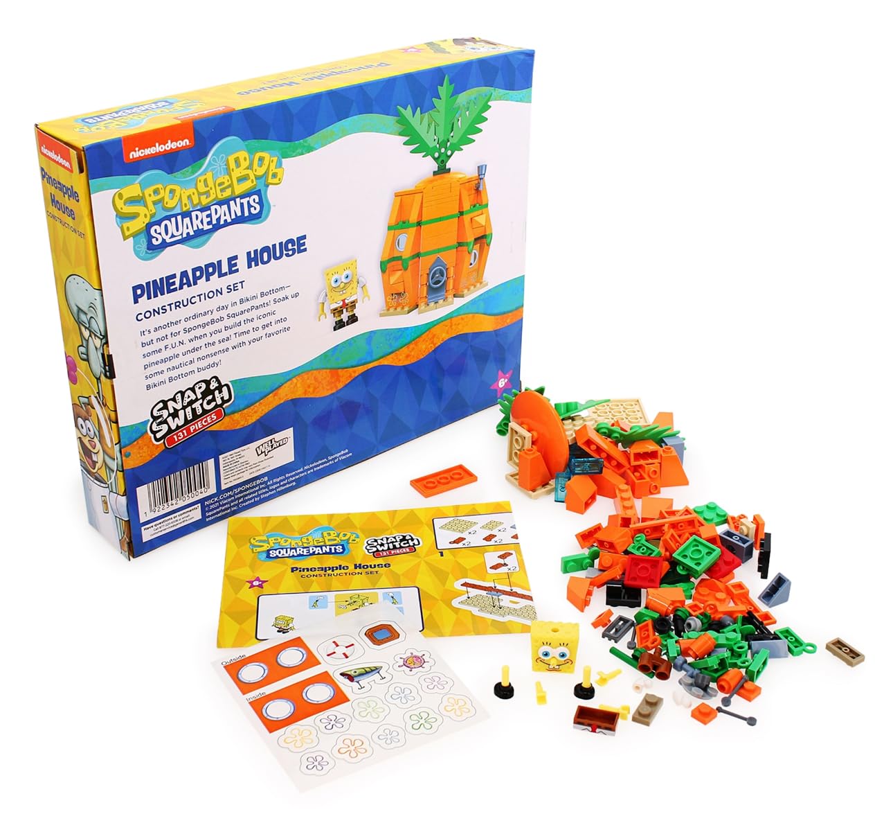 Snap & Switch SpongeBob Pineapple House Construction Set – 131 Pieces