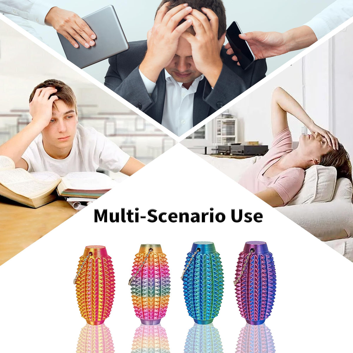 SnapMorph Little Ouchies Fidget – 4-Piece Sensory Toys for Adults & Teens
