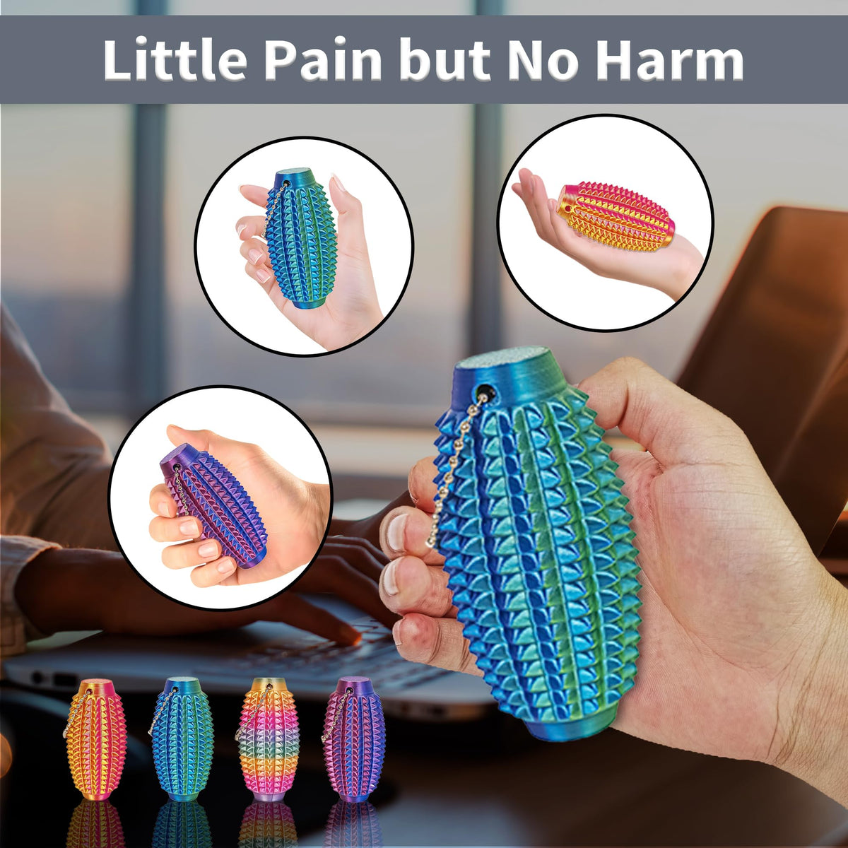 SnapMorph Little Ouchies Fidget – 4-Piece Sensory Toys for Adults & Teens