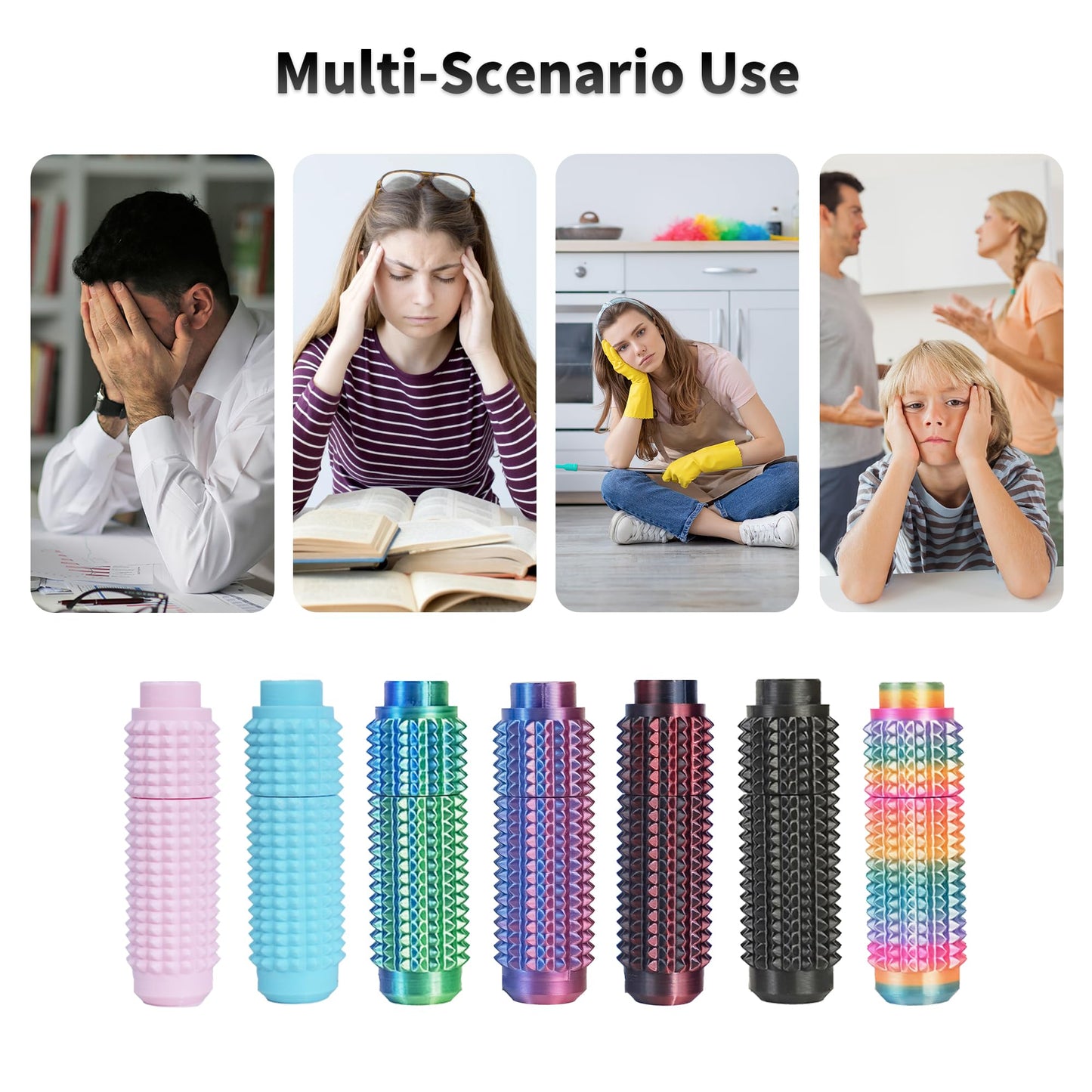 SnapMorph Little Ouchies Fidget Toys - 3-Pack Spinning & Press Button Sensory Tool