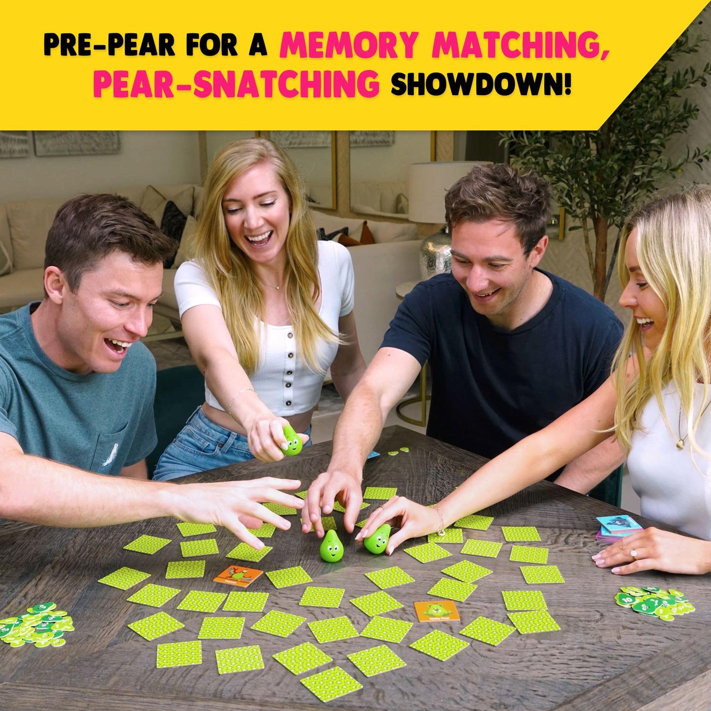 Snatching Pears! — Hilarious Memory-Matching Party Game for 2-6 Players | Snatching Pears
