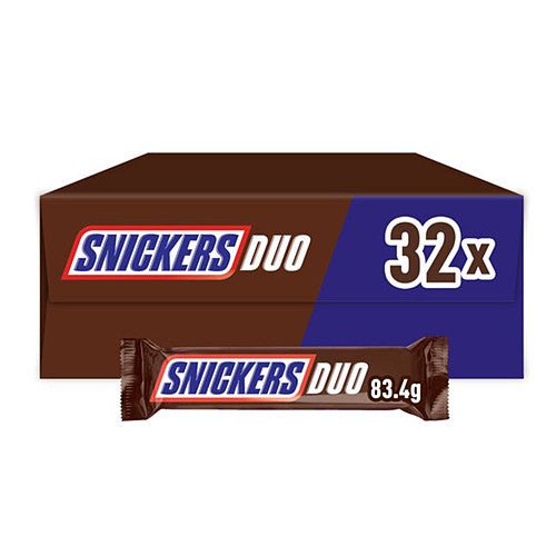 Snickers Milk Chocolate Bar Duo 83.4g (Box of 32)