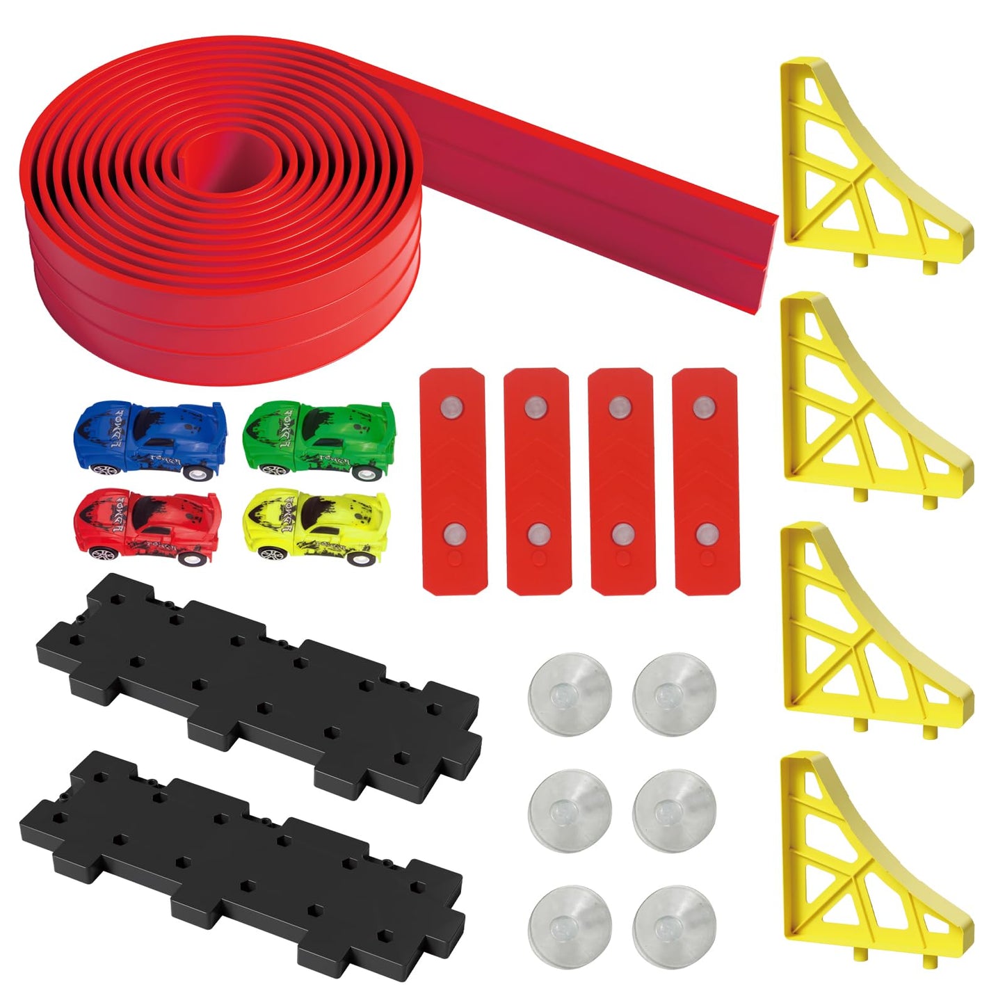 Snidov 20ft Build Anywhere Portable Race Track with Suction Cups
