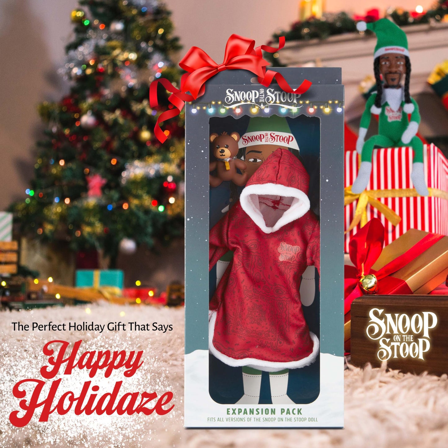 Snoop Dogg Pajama Expansion Pack: Red Robe & Teddy Bear for Snoop on The Stoop