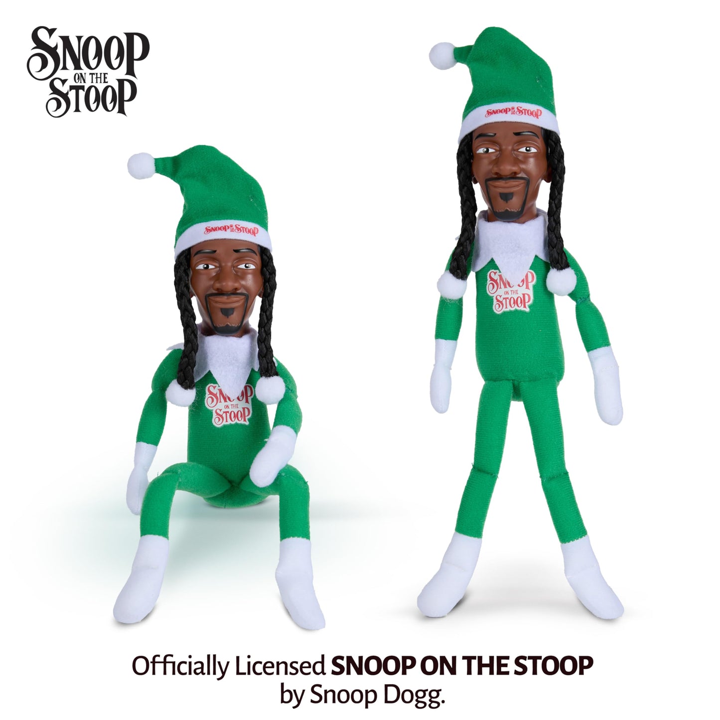 Snoop on the Stoop 2025 Christmas Elf Doll - 12-inch Shelf Décor by Snoop Dogg