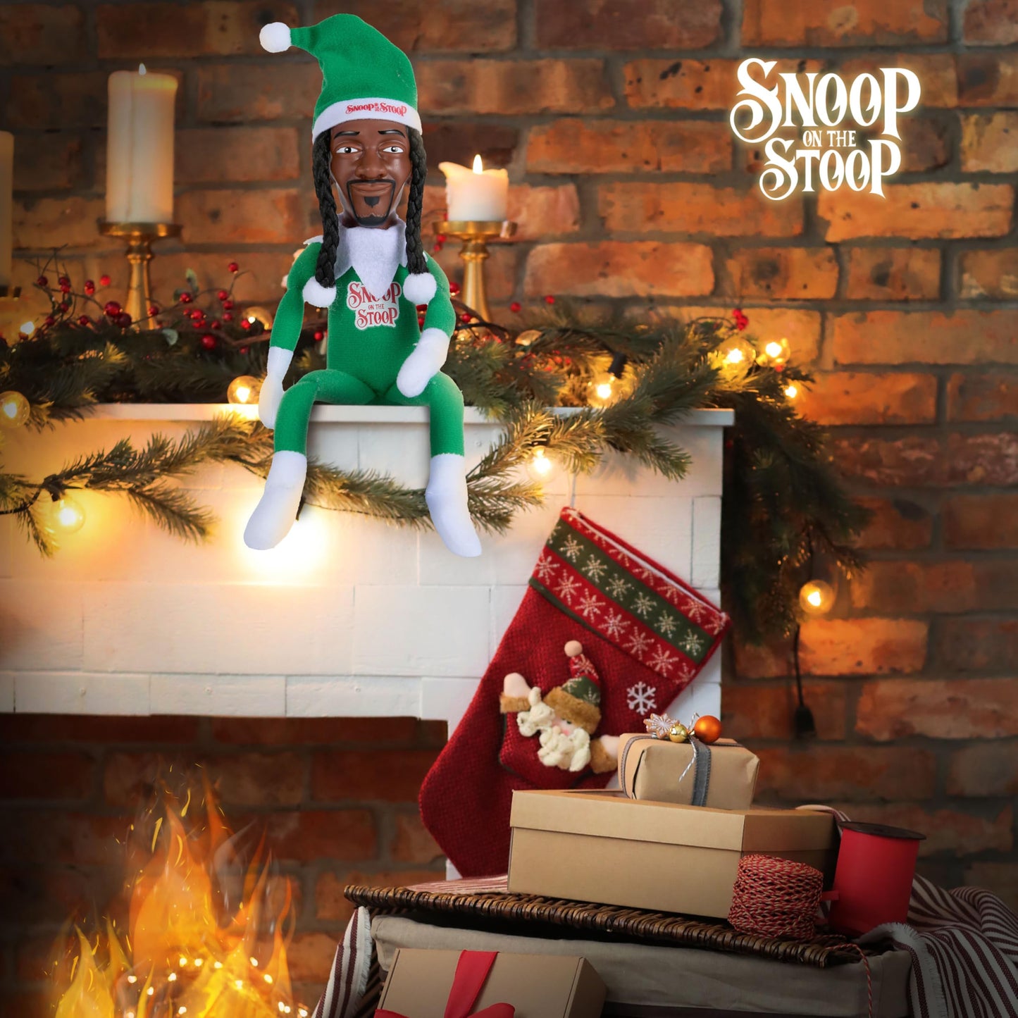 Snoop on the Stoop 2025 Christmas Elf Doll - 12-inch Shelf Décor by Snoop Dogg