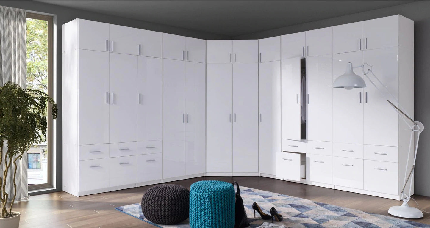 Snow 01 HInged Door Wardrobe 47cm