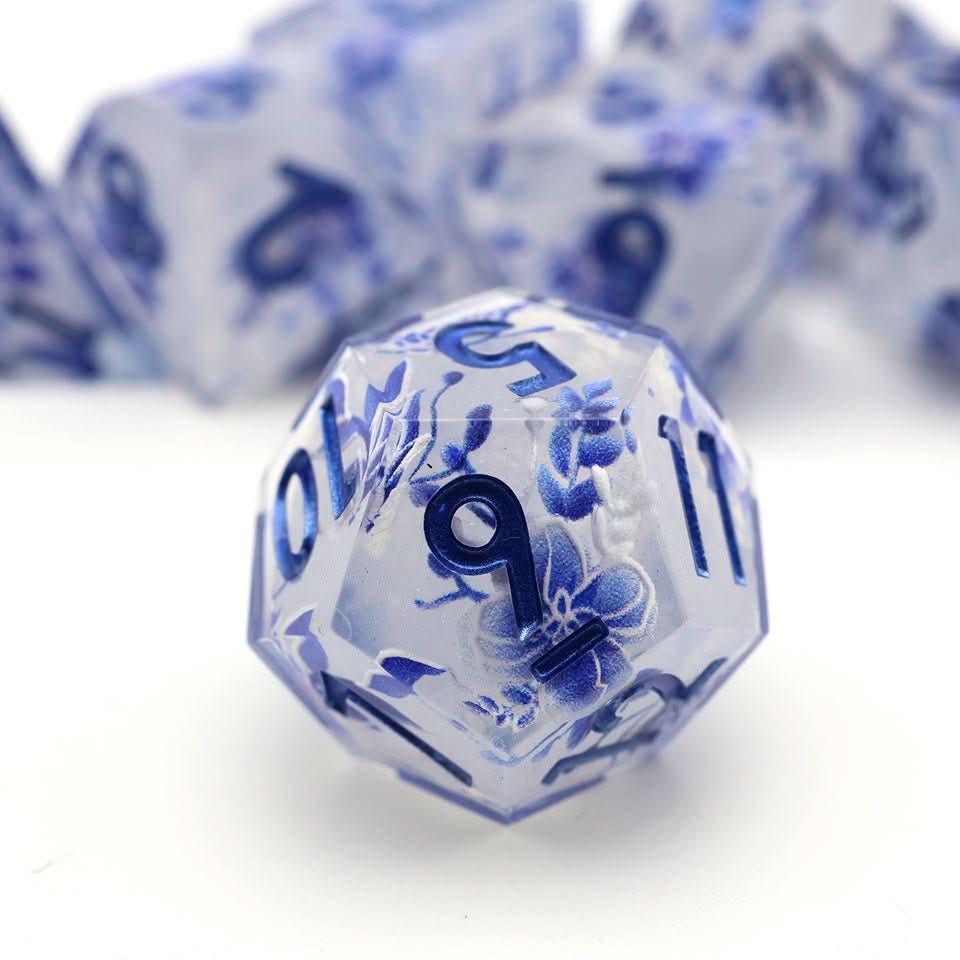 Snowflower | Art Core Dice| 7 Piece Set