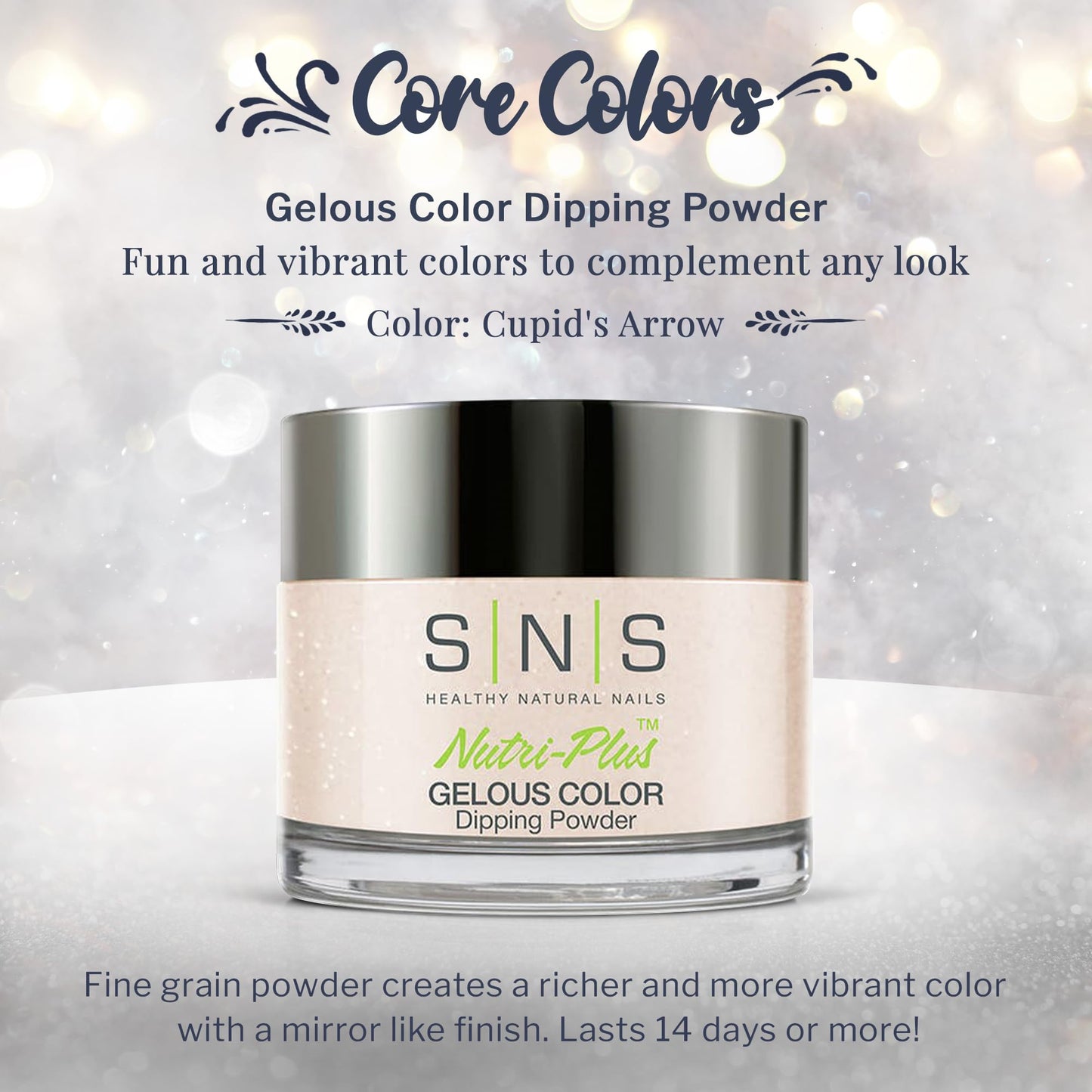 SNS Nail Dip Powder Cupid's Arrow – 14-Day Wear, Low Odor, No UV Lamp, 1.5oz