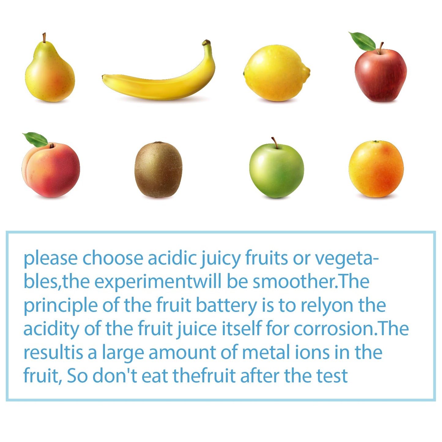 Sntieecr Fruit Battery Science Kit — DIY STEM Lab Experiments for Kids