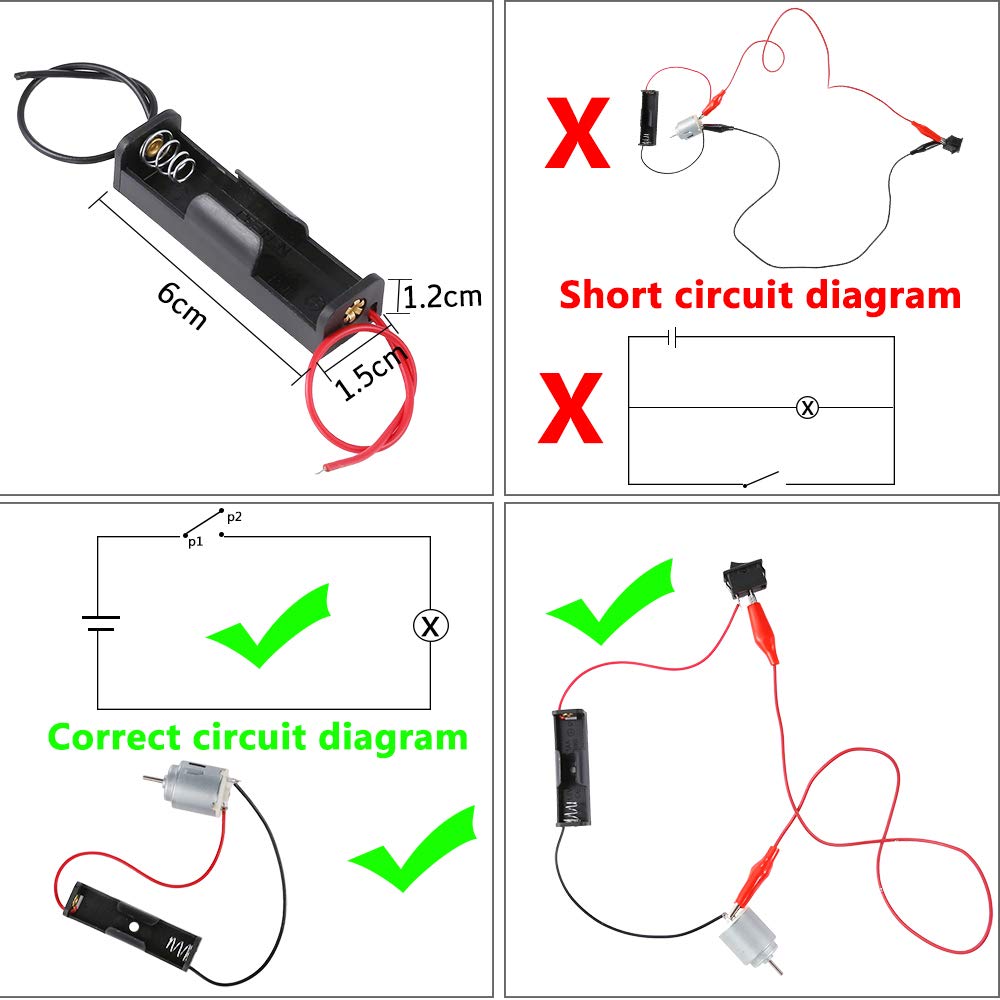 Sntieecr Electric Circuit Motor Kit – DIY STEM Education for Kids, Montessori Learning