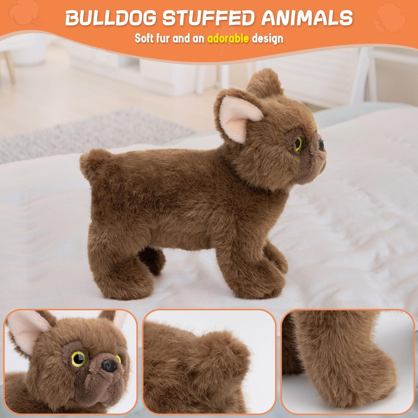 SnugBibble Farting Dog Plush – Built-in 30+ Fart Sounds, Squeeze for Laughs