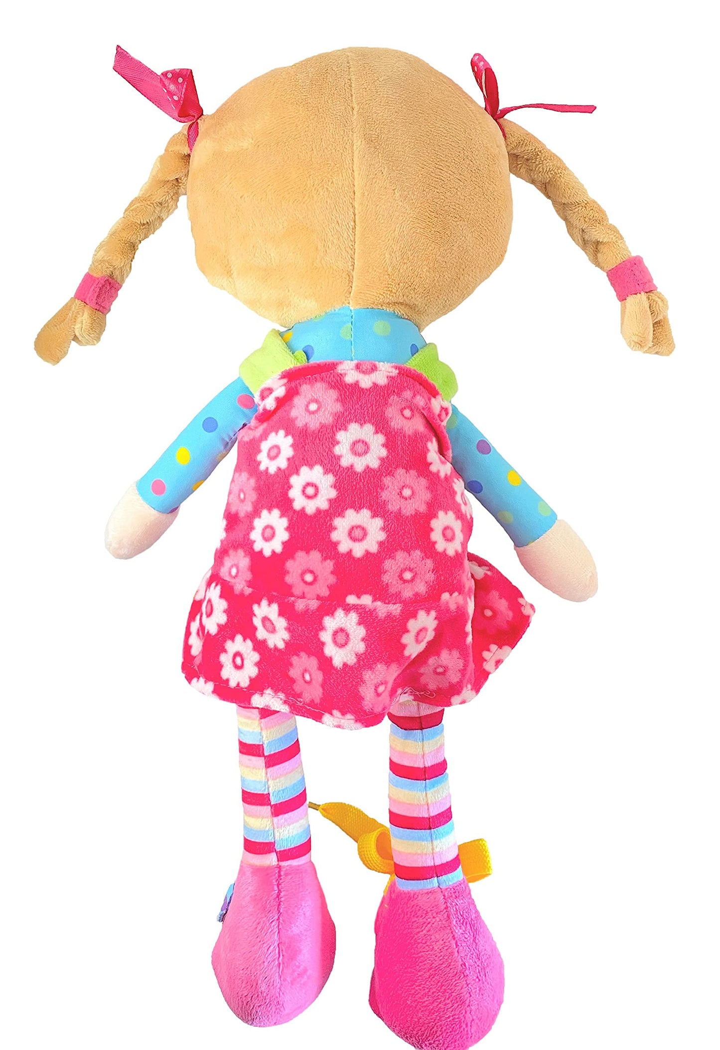 Snuggle Stuffs Sugar Snap Plush Learn-to-Dress Doll for Toddlers – 15 Inch