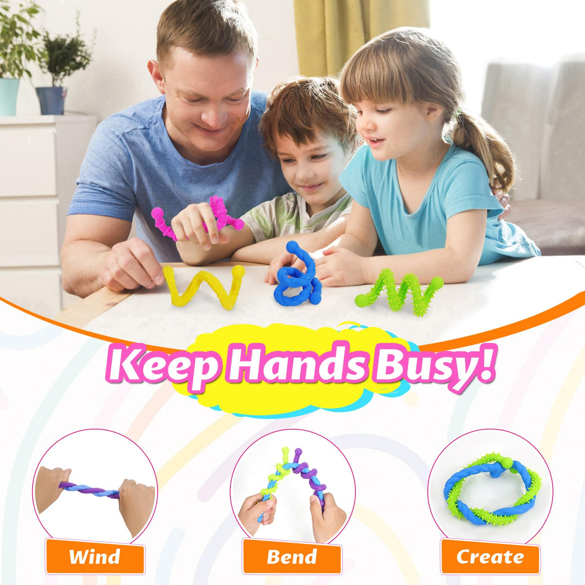 Soarly 12 Pack Sensory Fidget Toys for Kids with Autism & ADHD – Calming Classroom & Travel Accessories