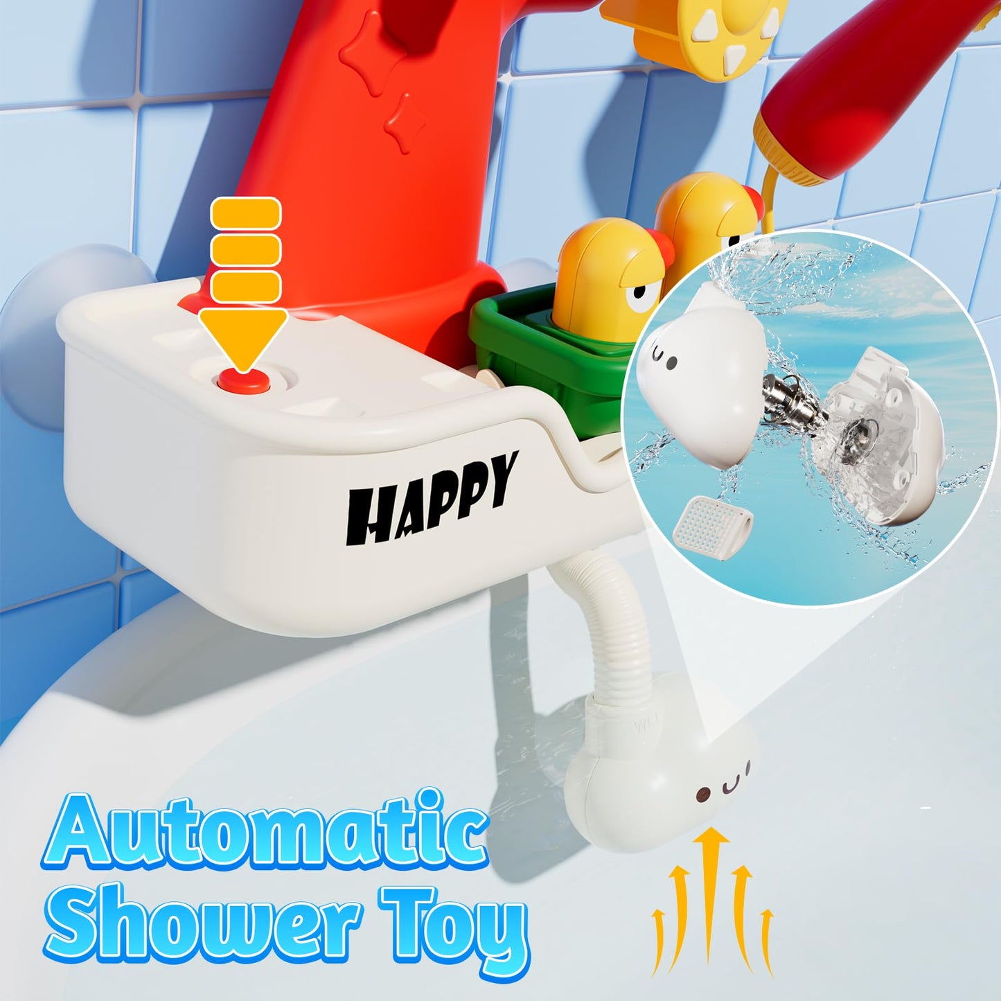 SOCBTNSO FlowFun Bath Toy Set – 4-in-1 Interactive Water Play Kit for Toddlers
