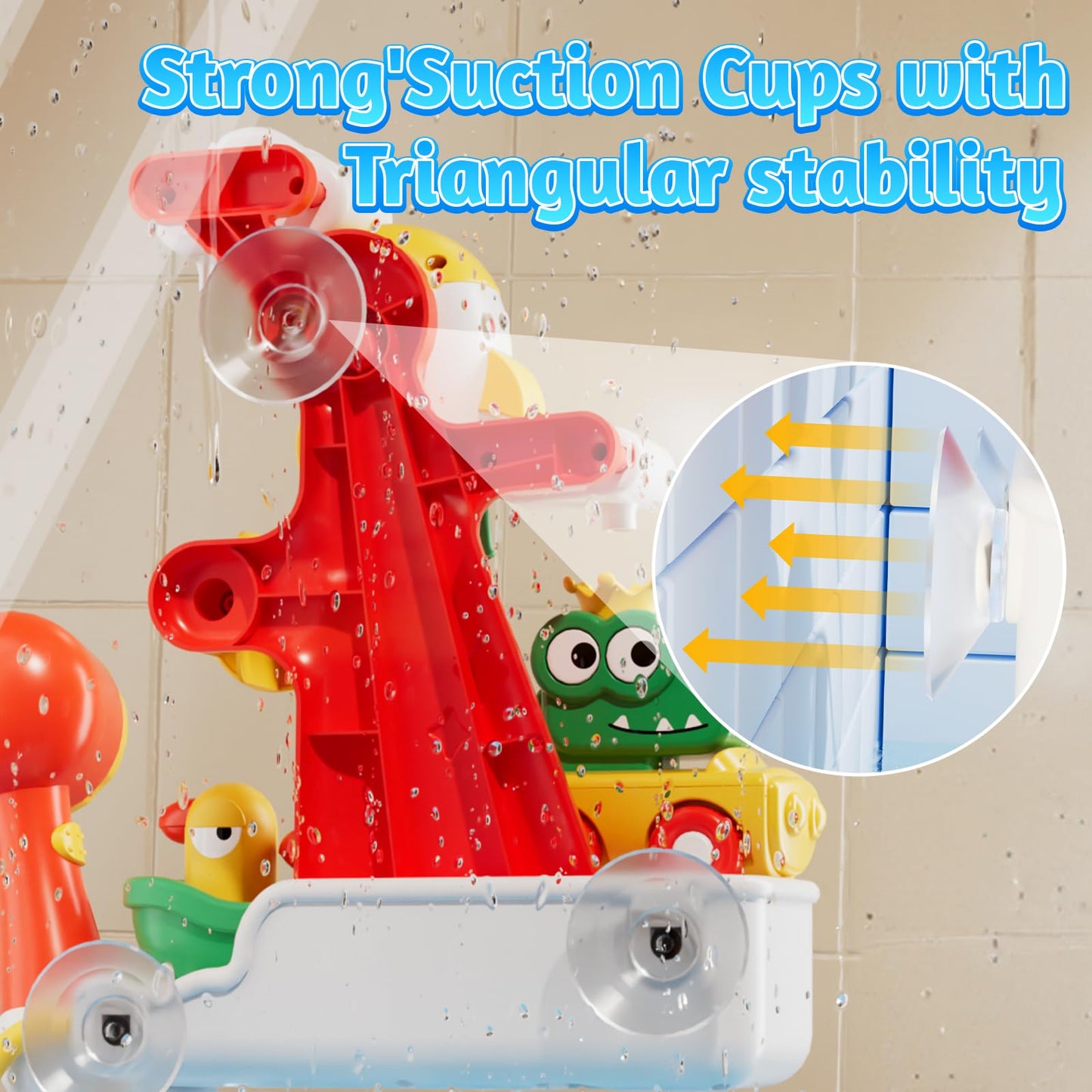 SOCBTNSO FlowFun Bath Toy Set – 4-in-1 Interactive Water Play Kit for Toddlers