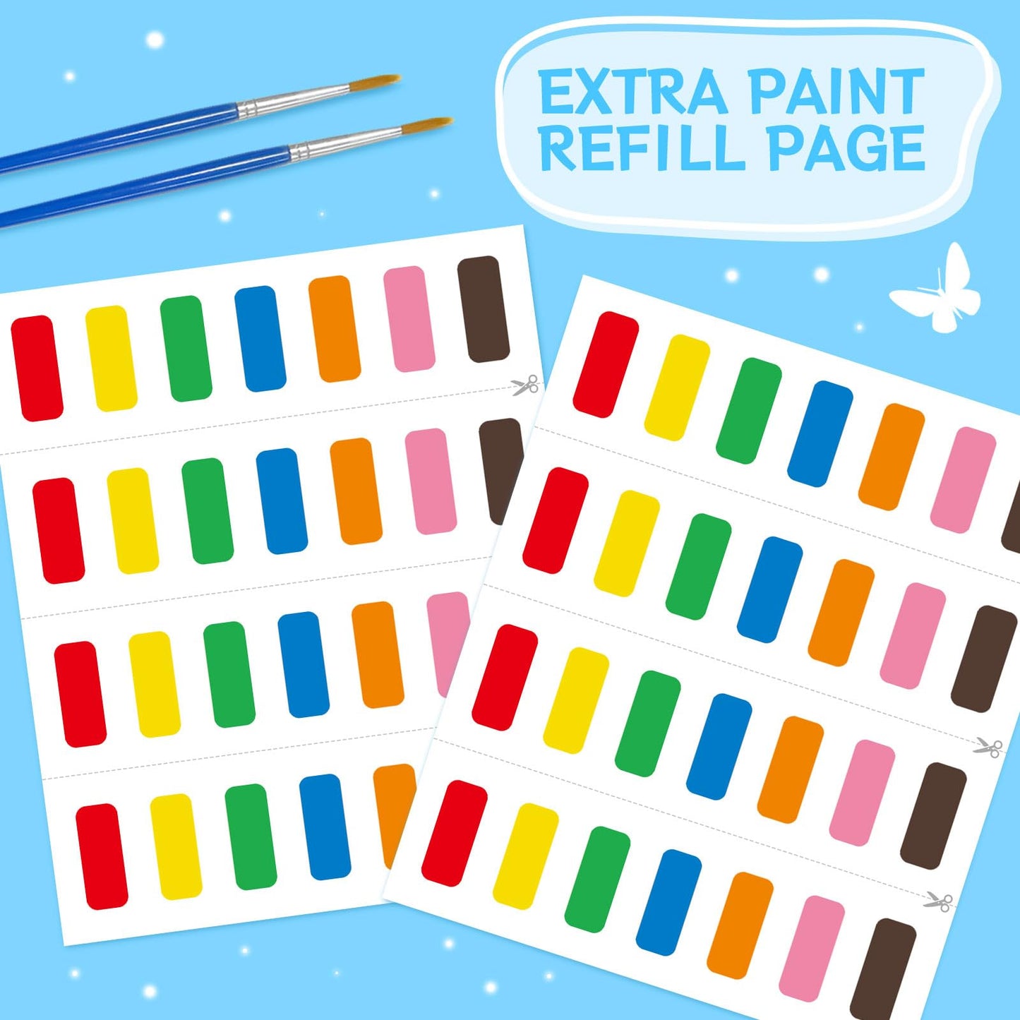 SOCOLER Paint with Water Coloring Book for Toddlers – Dinosaurs Theme, Mess-Free Watercolor Kit