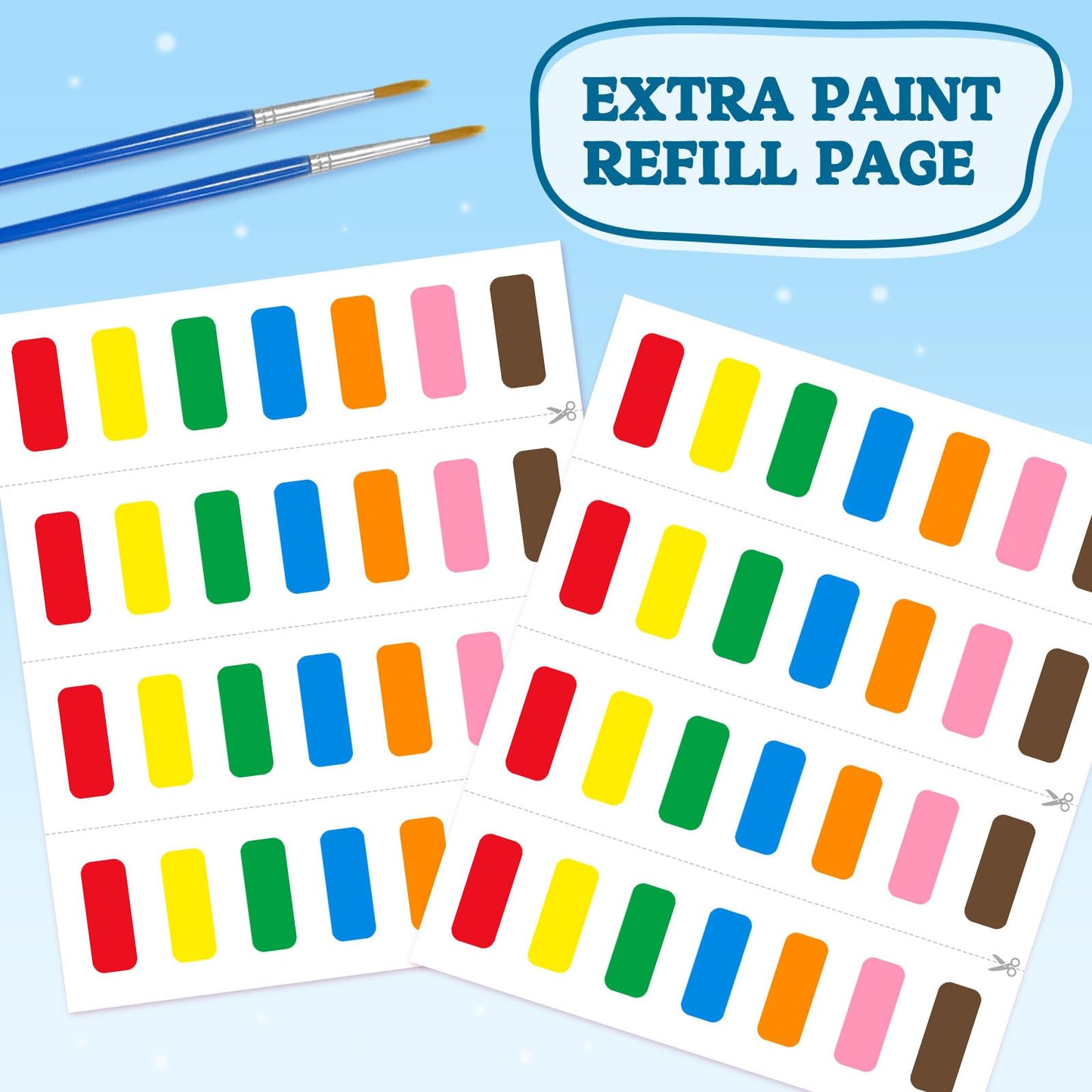 SOCOLER Paint with Water Coloring Books for Toddlers | Mess-Free Animal Theme Watercolor Kit (Ages 1-8)