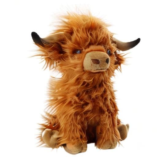 SODWEF Highland Cow Plush Toy – 10.5-Inch Realistic Stuffed Animal | Cute Farm Gift