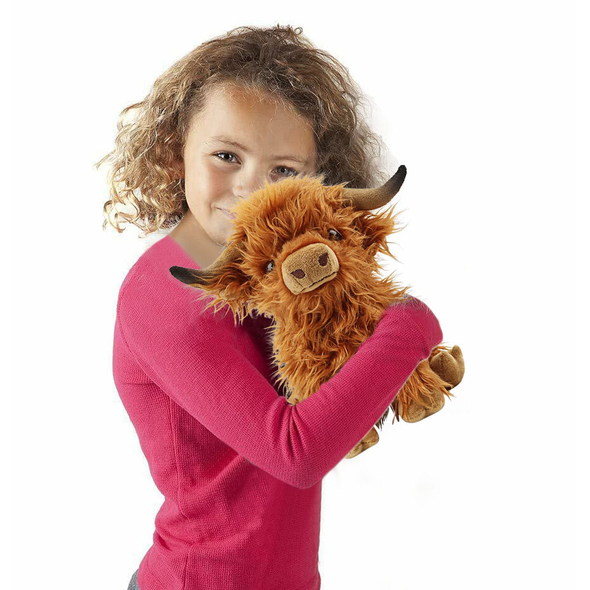 SODWEF Highland Cow Plush Toy – 10.5-Inch Realistic Stuffed Animal | Cute Farm Gift