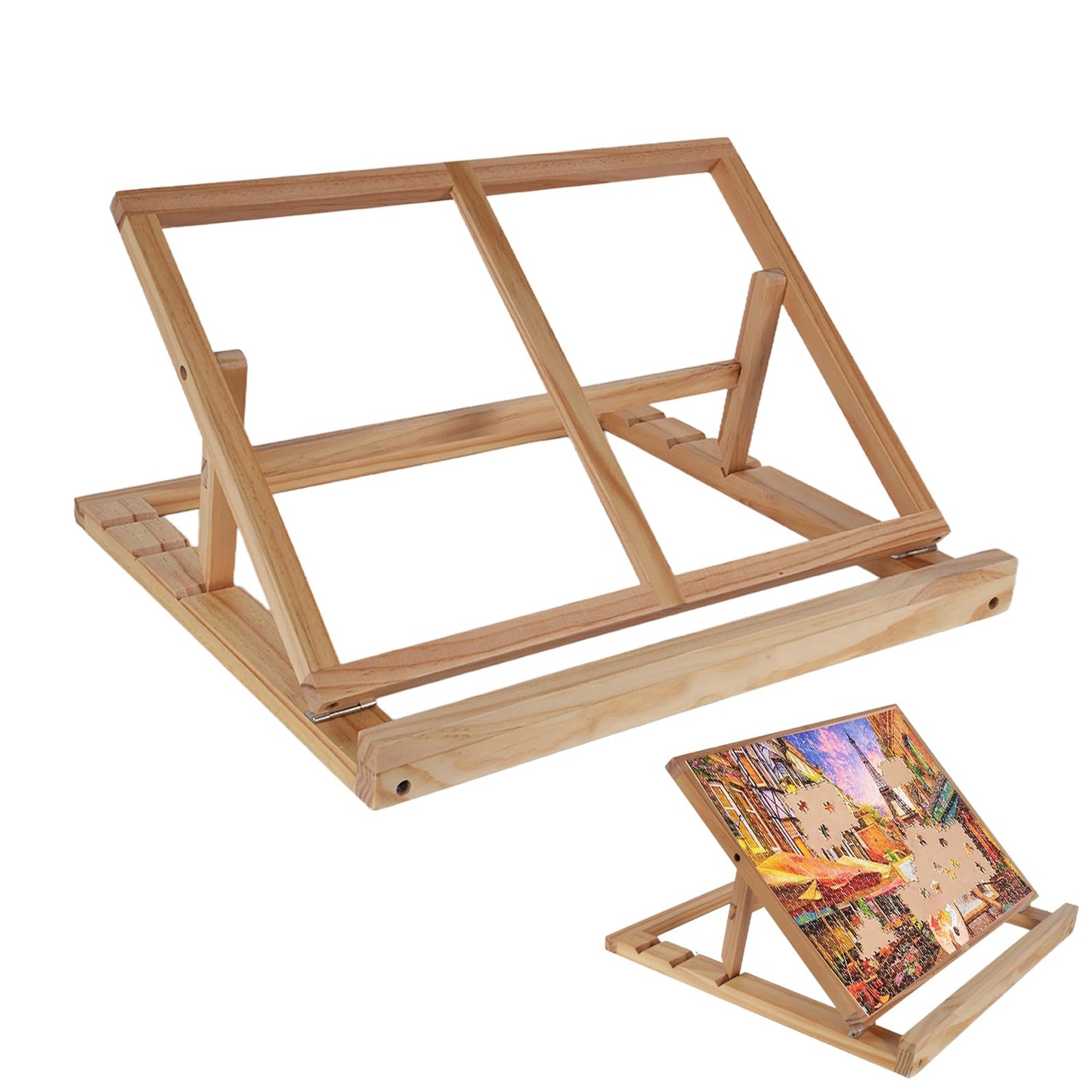 SoeKoa Puzzle Board Stand — Adjustable Tilt, Portable Puzzle Holder (18.89 x 13.38 in)