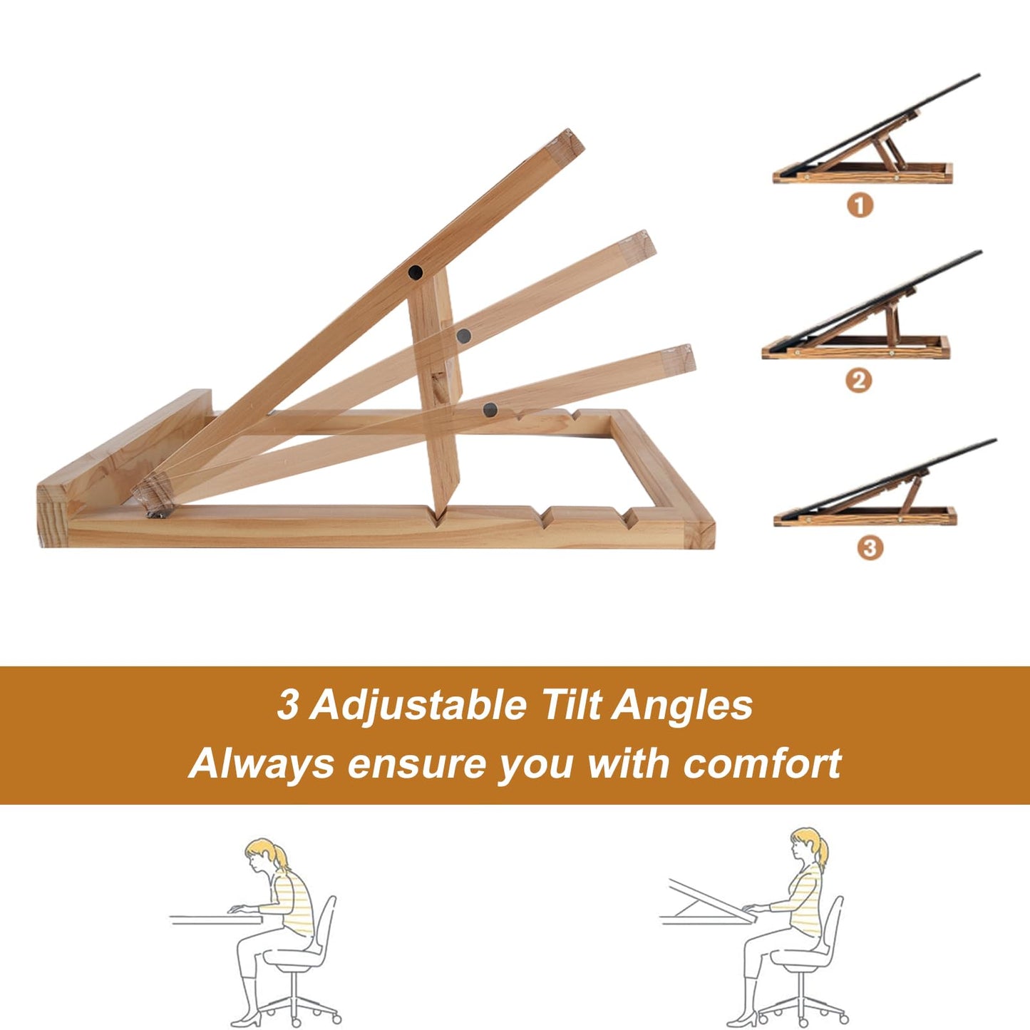 SoeKoa Puzzle Board Stand — Adjustable Tilt, Portable Puzzle Holder (18.89 x 13.38 in)