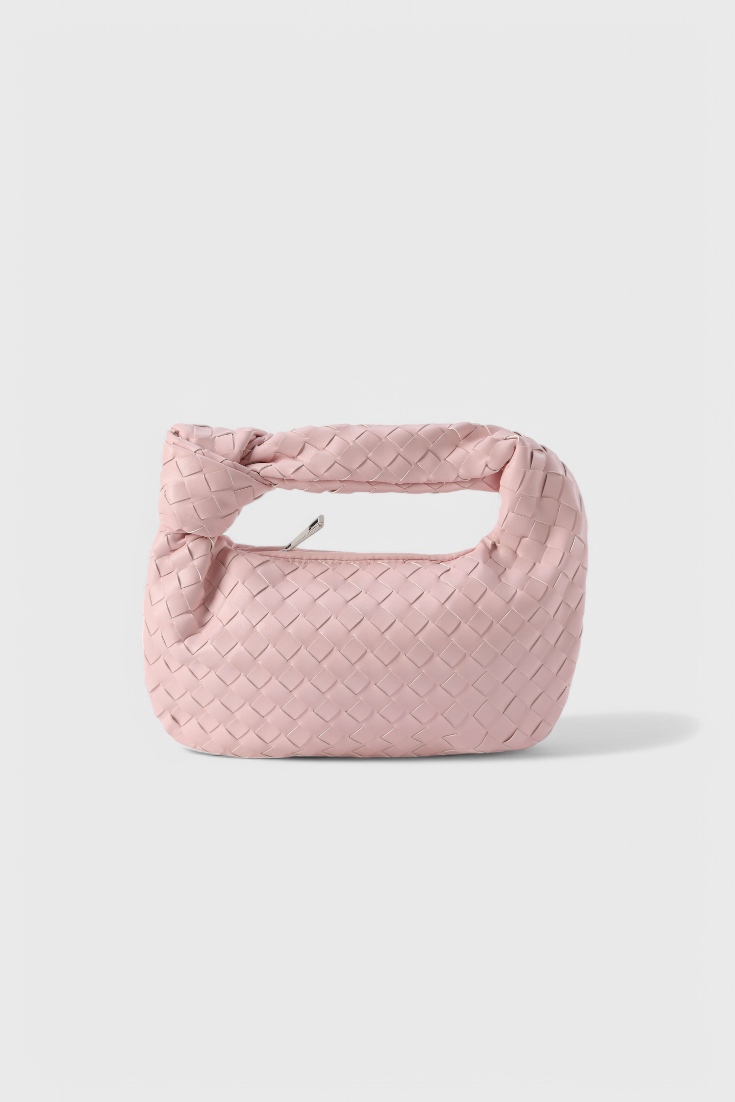 Sage Mini Woven Satchel Bag