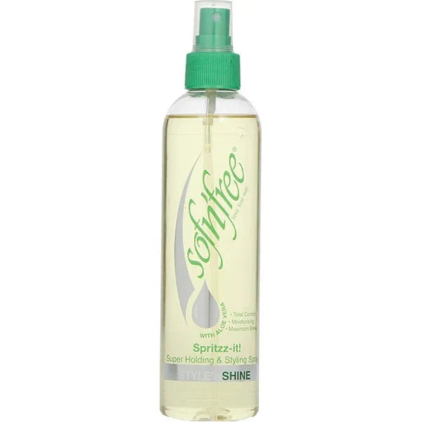 Sof n Free Spritz-it Super Holding & Styling Spray | Ultimate Hold & Frizz Control for All Hair Types 250 ml/8.45 oz