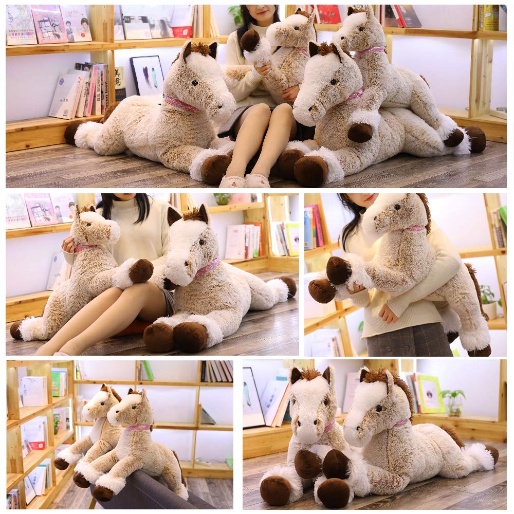 Sofipal Large Horse Plush 120cm – Giant Unicorn Pony Stuffed Toy for Kids