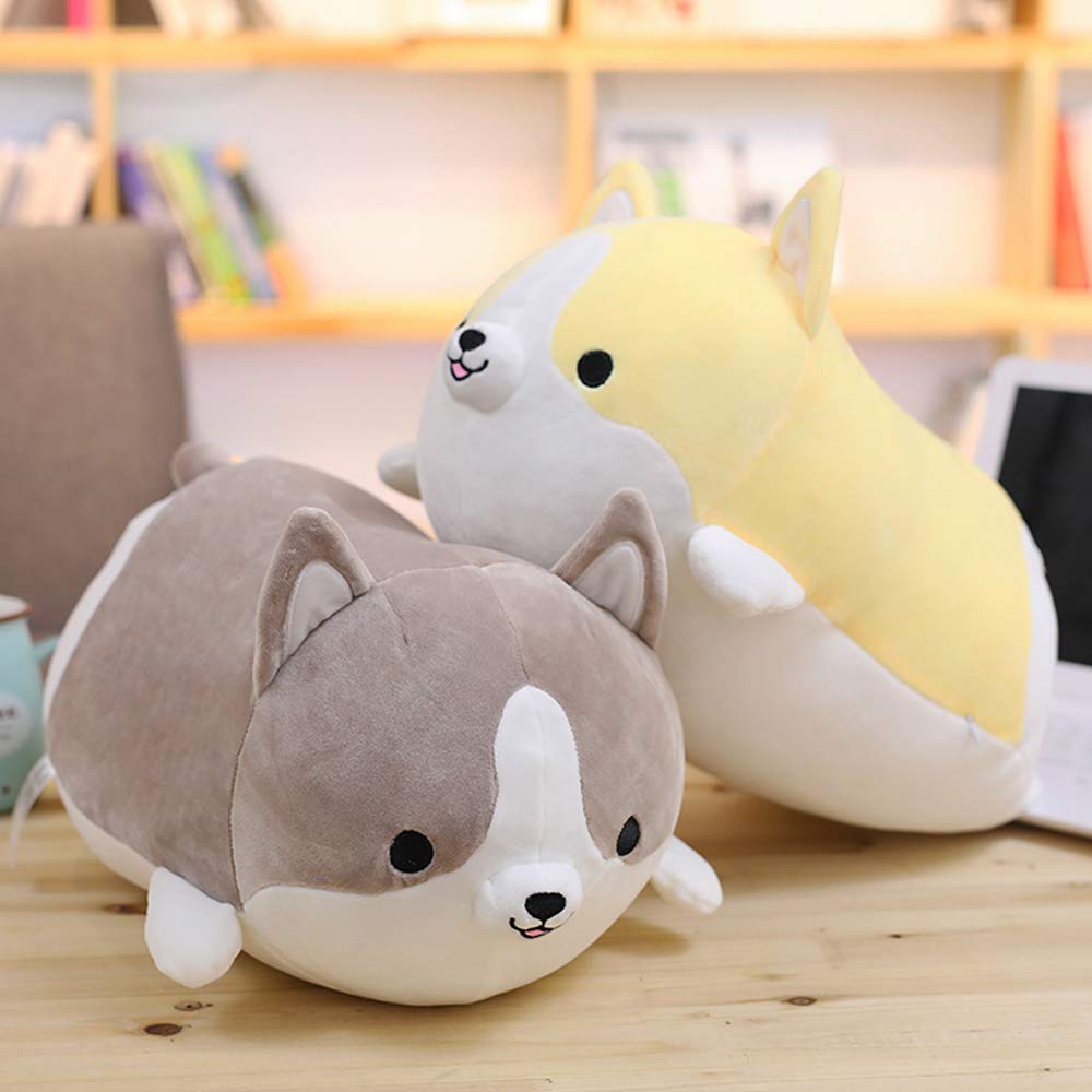 sofipal Corgi Dog Plush Pillow – 11.8-Inch Cute Shiba Inu Corgi Butt Plush Toy, Yellow