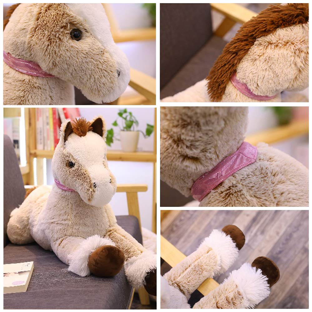 Sofipal Large Horse Plush 120cm – Giant Unicorn Pony Stuffed Toy for Kids