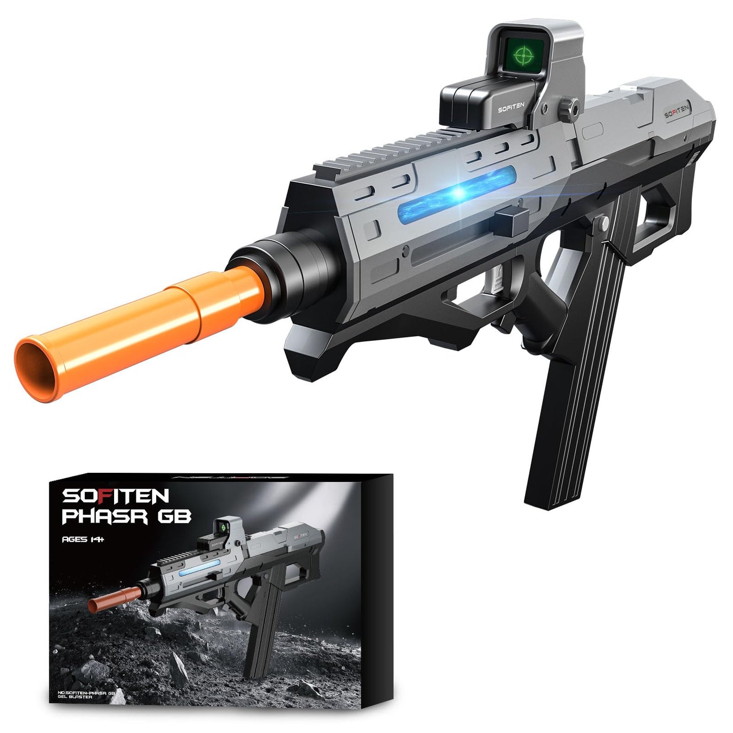 SOFITEN Automic Gel Ball Blaster – 180+ FPS, 100 ft Range, 1000-Round Magazine