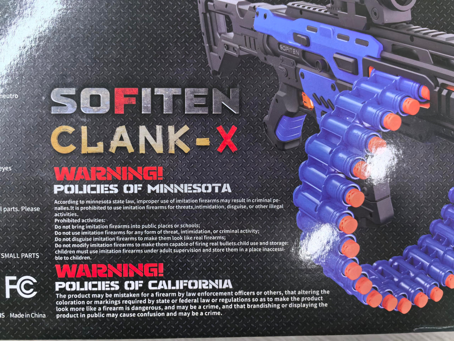 SOFITEN Electric Automatic Toy Gun with Scope – 30-Dart Drum & 100 Foam Darts