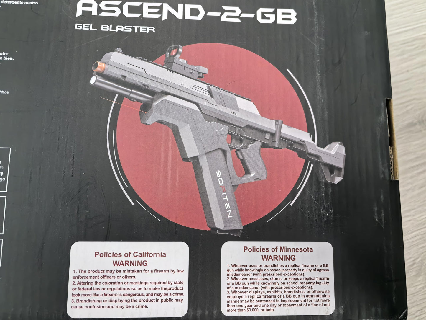 SOFITEN Fully Automatic Gel Ball Blaster Gun — High-Speed Outdoor Gel Blaster (Ages 14+)