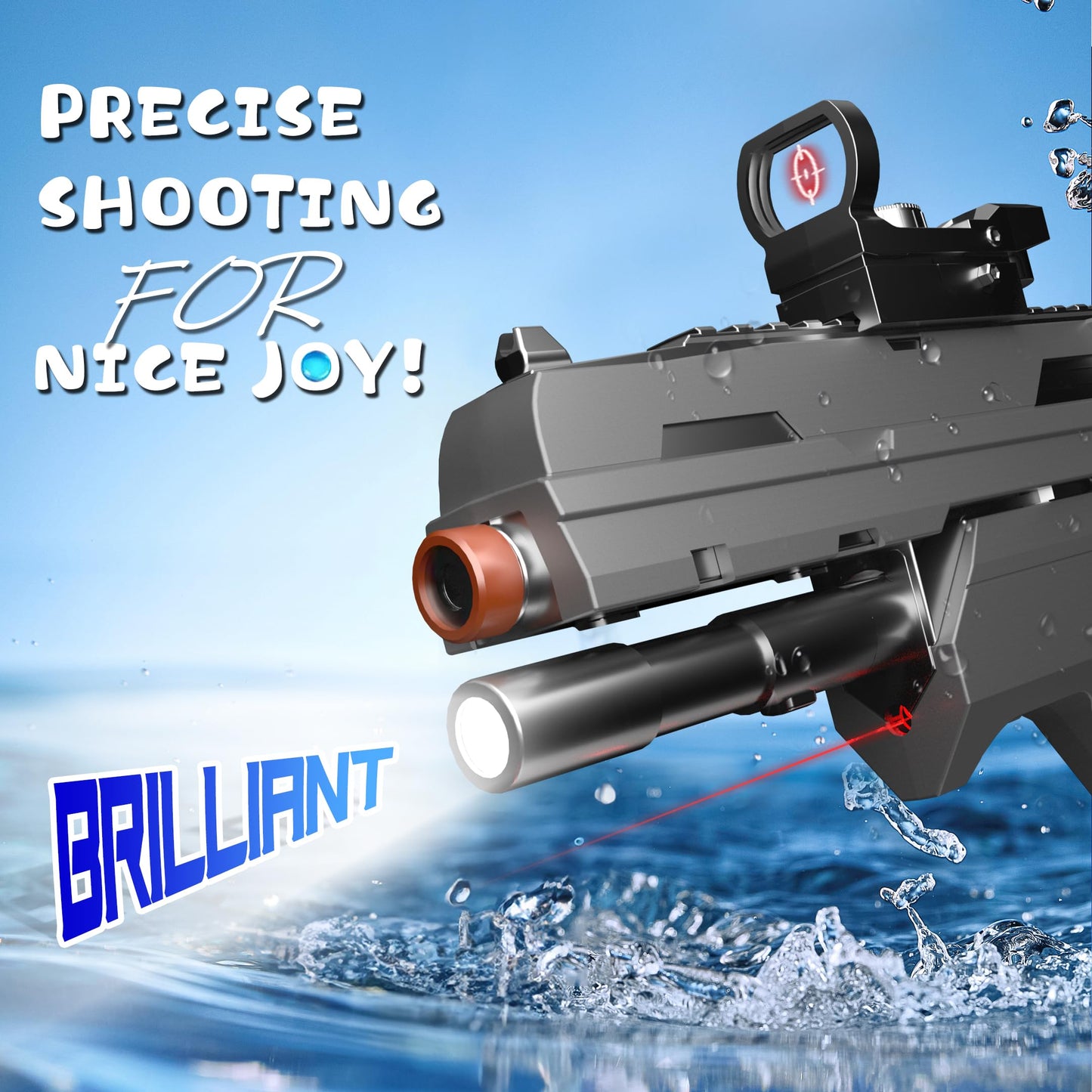SOFITEN Fully Automatic Gel Ball Blaster Gun — High-Speed Outdoor Gel Blaster (Ages 14+)