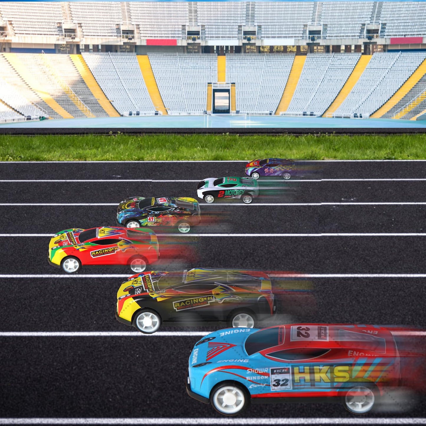 soi-meme 30 Pack Pull Back Cars for Kids – Battery-Free Mini Race Cars for Party Favors & Classroom Prizes
