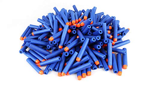 SOJUFOG Refill Darts 100 Blue Foam Bullets for Nerf N-Strike Elite