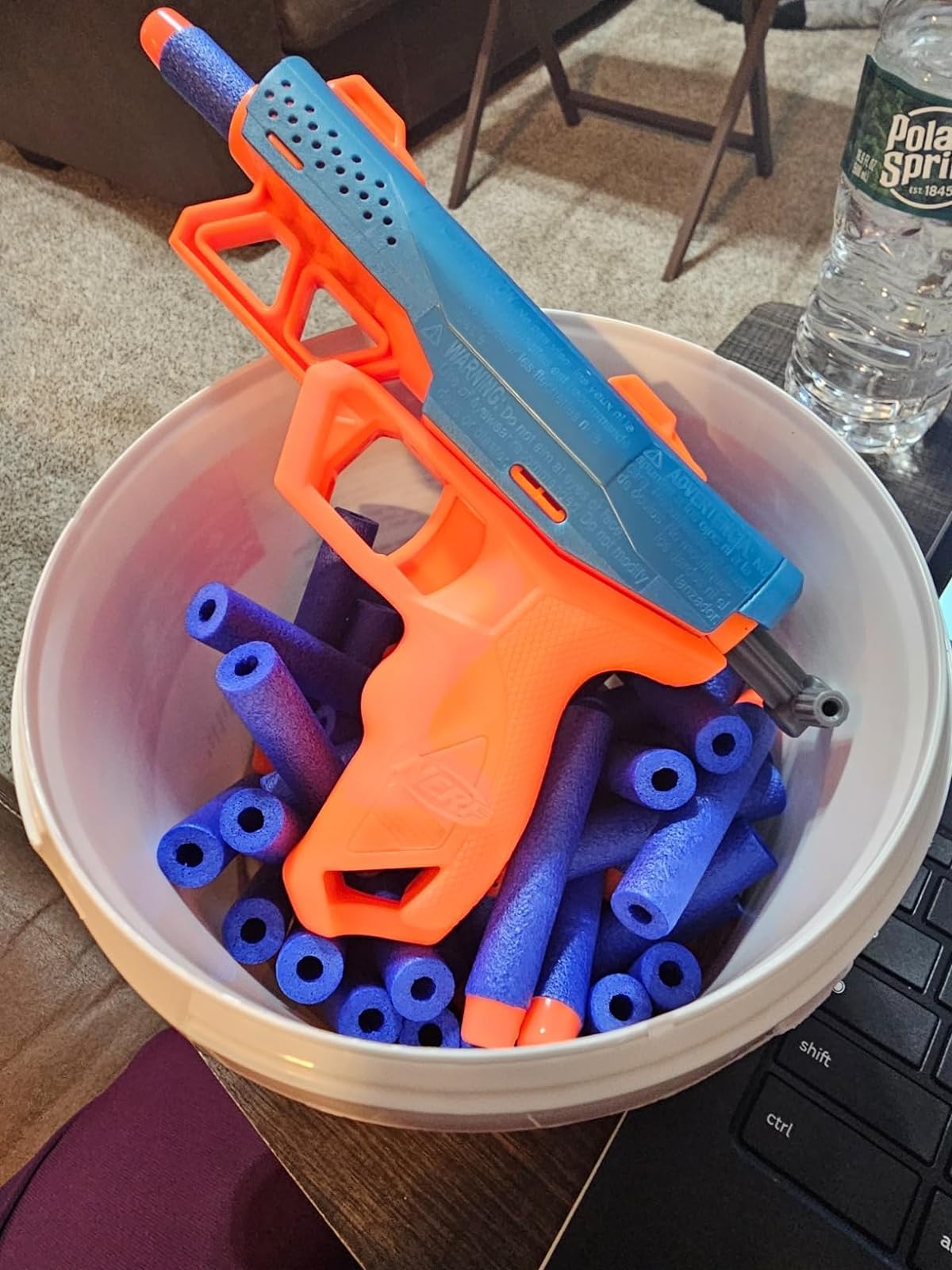 SOJUFOG Refill Darts 100 Blue Foam Bullets for Nerf N-Strike Elite