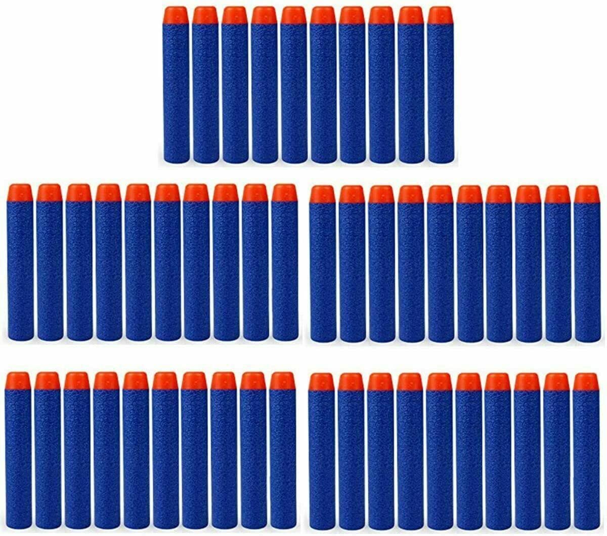 SOJUFOG Refill Darts 100 Blue Foam Bullets for Nerf N-Strike Elite