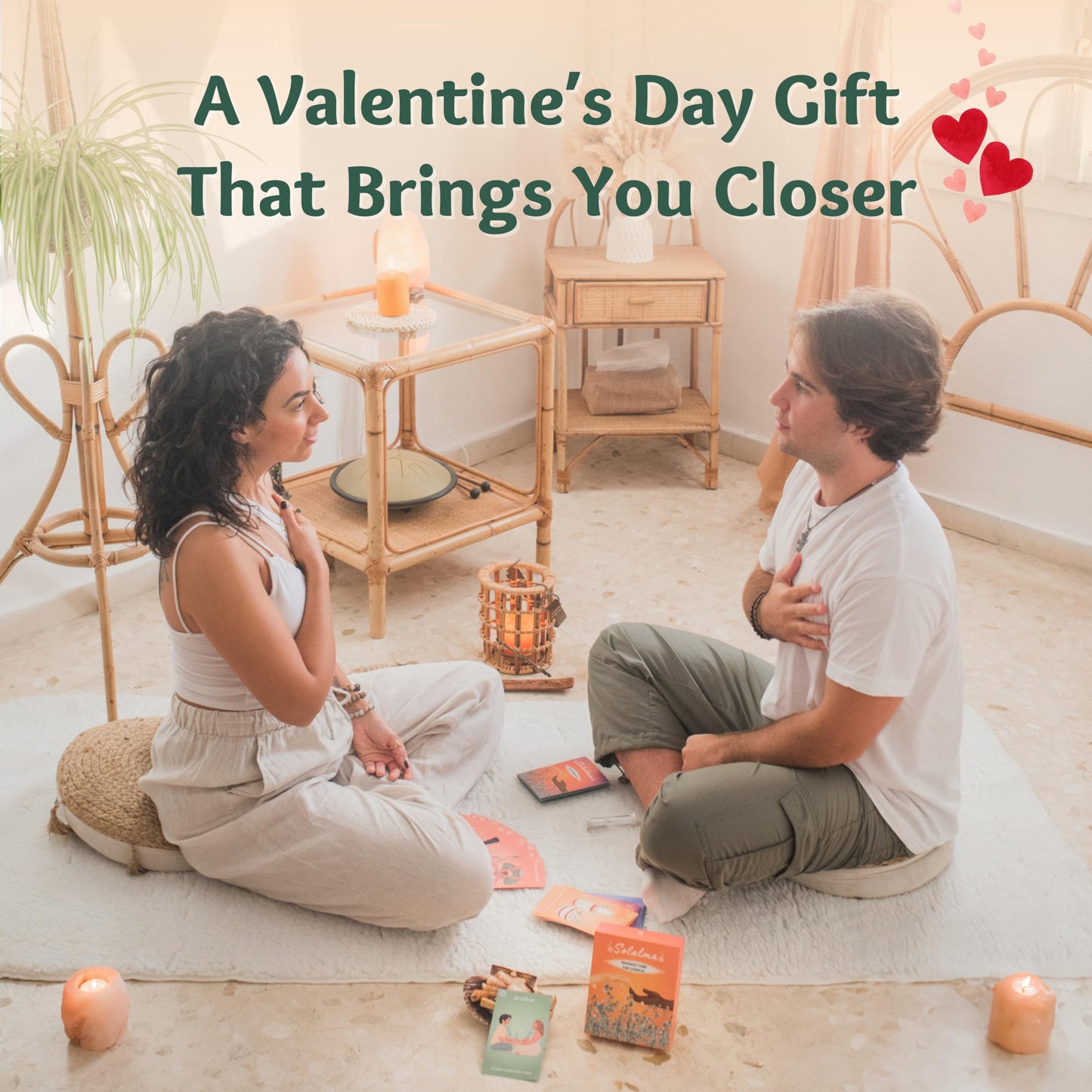 Solalma Massage Game for Couples — Mindful Date Night & Intimacy Card Kit