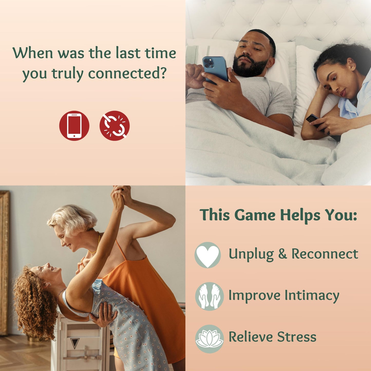 Solalma Massage Game for Couples — Mindful Date Night & Intimacy Card Kit