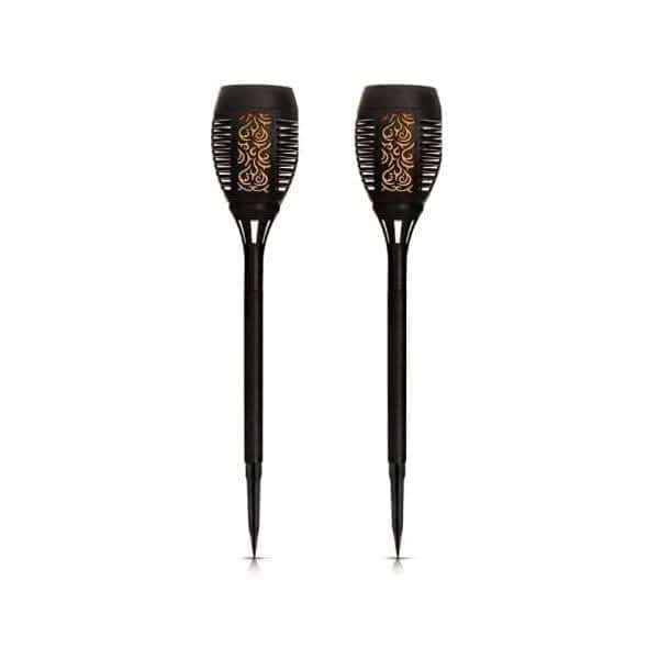 8x Flame Effect Solar Torch Stake Lights