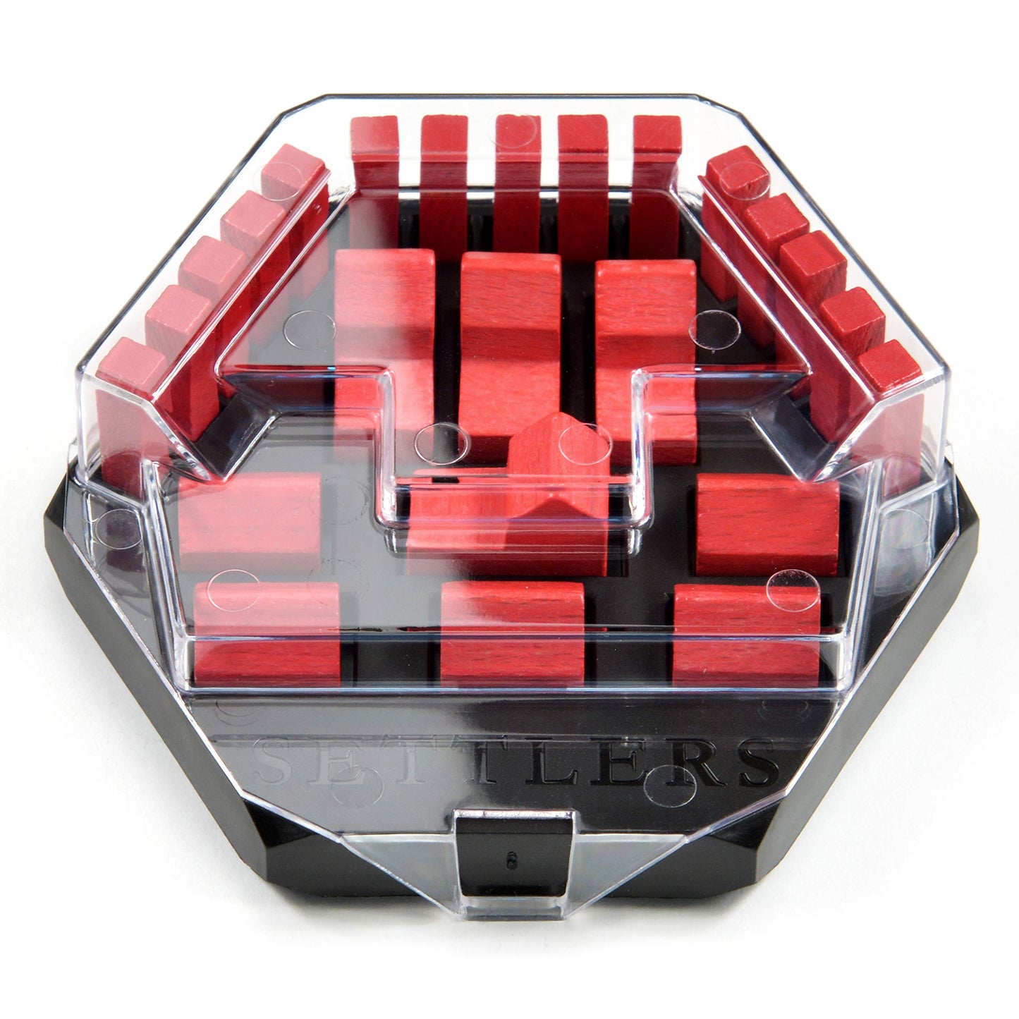 Solid Factory Settlers Game Piece Holder Set – Black, 6-Pack
