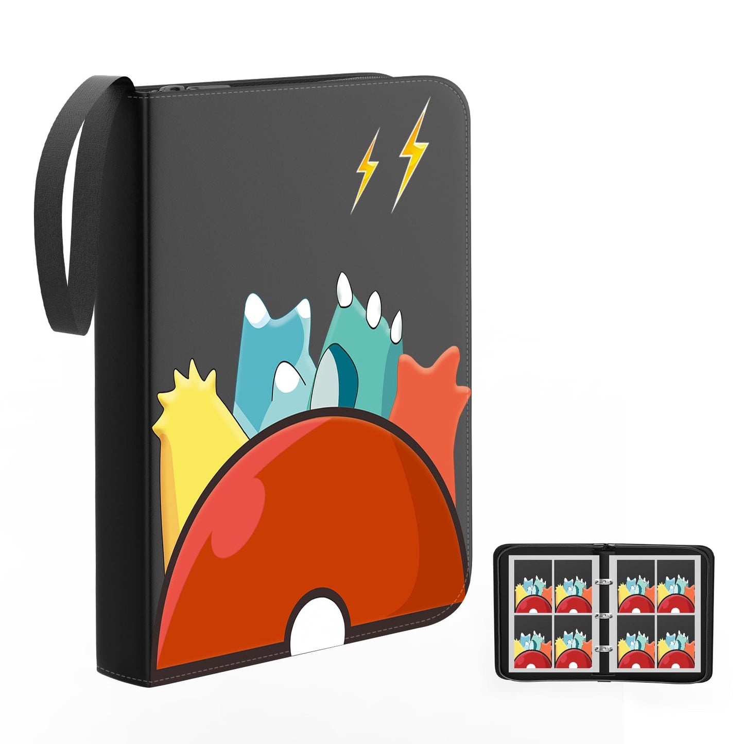 Solopen Pockets Card Binder Holder — Zippered Card Storage for Up to 440 Cards