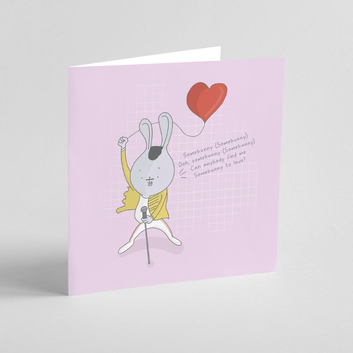 Funny Valentine Card – Cute Bunny Pun Greeting With Premium Silk Paper & Kraft Envelope