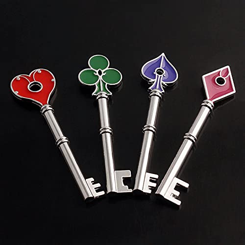 SONGCHANGJEWELRY Game Remake Keys Set - 4-Piece Zinc Alloy Props for Fans & Gifts