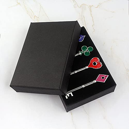 SONGCHANGJEWELRY Game Remake Keys Set - 4-Piece Zinc Alloy Props for Fans & Gifts