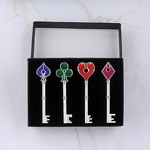 SONGCHANGJEWELRY Game Remake Keys Set - 4-Piece Zinc Alloy Props for Fans & Gifts