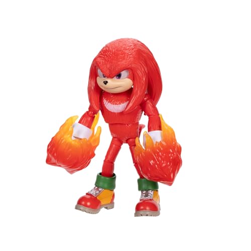 Sonic 3 The Hedgehog Movie Knuckles 5-Inch Articulated Figure | Jakks Pacific